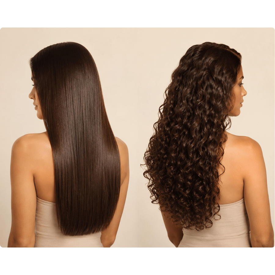 Resultados de la keratina en cabello liso y rizado 